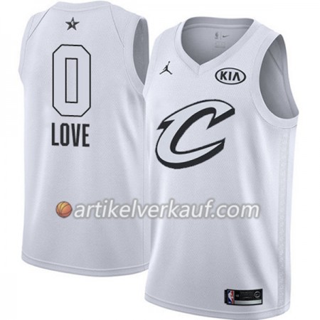 NBA Cleveland Cavaliers Trikot Kevin Love 0 2018 All-Star Jordan Brand Weiß Swingman - Herren